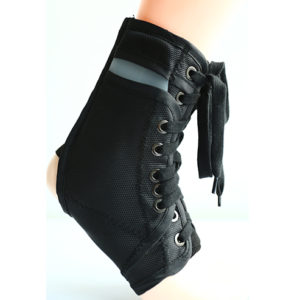 Lace ankle brace with stays